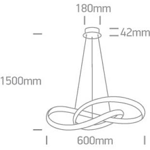 Interiérové svietidlo ONE LIGHT závesné svietidlo 63066A/W