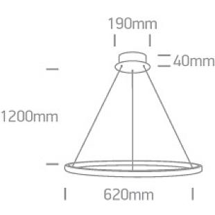 Interiérové svietidlo ONE LIGHT závesné svietidlo 63054A/B