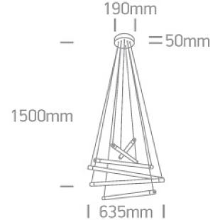 Interiérové svietidlo ONE LIGHT závesné svietidlo 63056/BBS