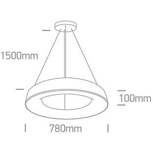 Interiérové svietidlo ONE LIGHT závesné svietidlo 62180NB/W/W