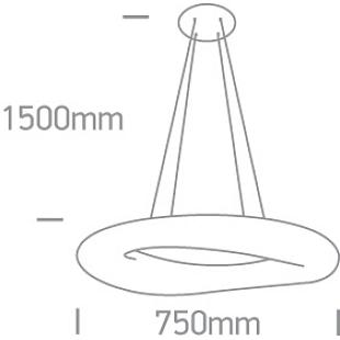 Interiérové svietidlo ONE LIGHT závesné svietidlo 63110C/W