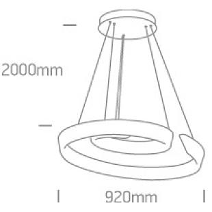 Interiérové svietidlo ONE LIGHT závesné svietidlo 63112/W