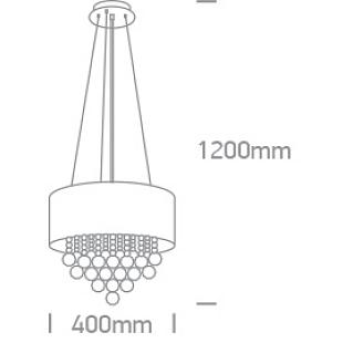 Interiérové svietidlo ONE LIGHT závesné svietidlo  63134P