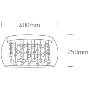 Interiérové svietidlo ONE LIGHT stropné svietidlo  62166B