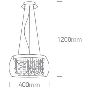 Interiérové svietidlo ONE LIGHT závesné svietidlo  63166P