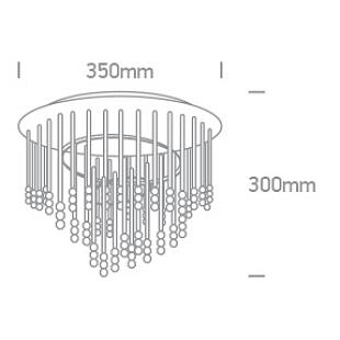 Interiérové svietidlo ONE LIGHT stropné svietidlo 62164A