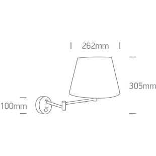 Interiérové svietidlo ONE LIGHT nástenné svietidlo  61046/MC
