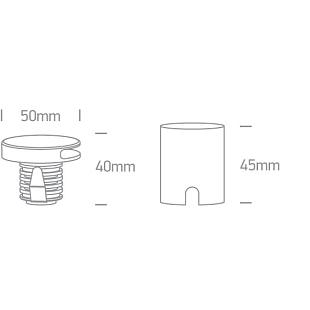 Interiérové svietidlo ONE LIGHT ext. vstavané svietidlo DIMM 68074/W/W