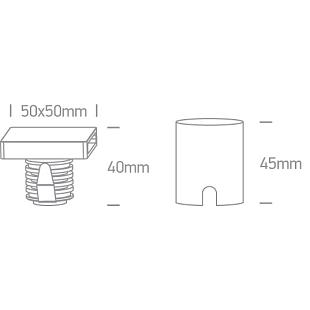 Interiérové svietidlo ONE LIGHT ext. vstavané svietidlo DIMM 68074A/W/W