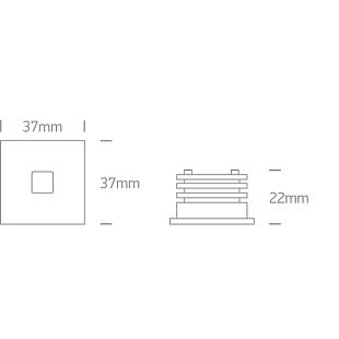 Interiérové svietidlo ONE LIGHT ext. vstavané svietidlo DIMM 68004A/W/W