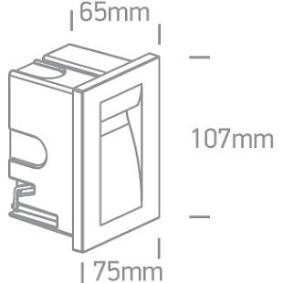 Interiérové svietidlo ONE LIGHT ext. vstavané svietidlo 68062/W/W