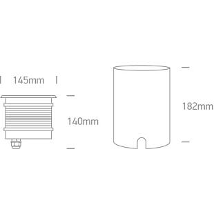 Interiérové svietidlo ONE LIGHT ext. pochôdzne svietidlo DIMM 69050/C