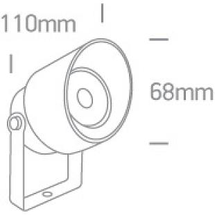 Vonkajšie svietidlo ONE LIGHT ext. svietidlo s bodcom  67488A/AN/W