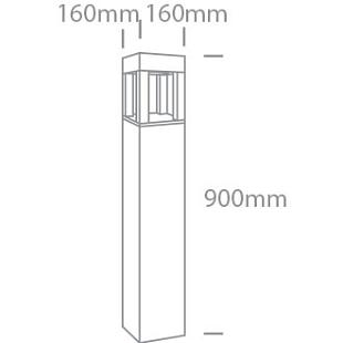 Vonkajšie svietidlo ONE LIGHT ext. stĺpikové svietidlo 67506A/AN/C