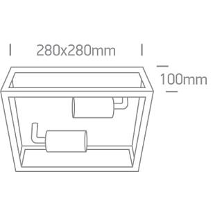 Interiérové svietidlo ONE LIGHT ext. stropné svietidlo 67406D/B