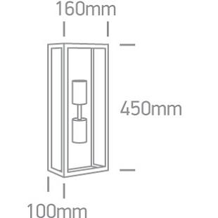 Interiérové svietidlo ONE LIGHT ext. nástenné svietidlo 67406B/B