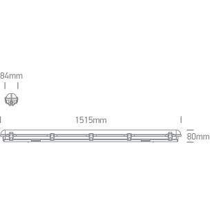 Interiérové svietidlo ONE LIGHT ext. priemyselné svietidlo 38158M/C