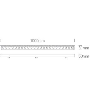 Vonkajšie svietidlo ONE ext. lineárne svietidlo  7055B/C