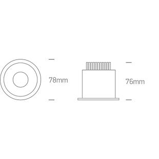 Interiérové svietidlo ONE LIGHT ext. zápustné svietidlo DIMM 10107WD/W/C