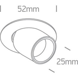Interiérové svietidlo ONE LIGHT zápustné svietidlo DIMM 11103M/W/W