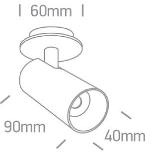 Interiérové svietidlo ONE LIGHT zápustné svietidlo DIMM 11107RA/W/W