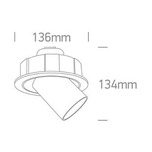 Interiérové svietidlo ONE LIGHT zápustné svietidlo DIMM 11109B/W/W