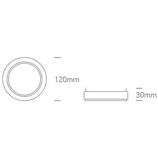 Interiérové svietidlo ONE LIGHT zápustné svietidlo  11110TR/B