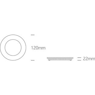 Interiérové svietidlo ONE LIGHT zápustný LED panel 10108FA/B/C