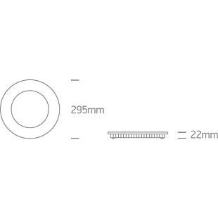 Interiérové svietidlo ONE LIGHT zápustný LED panel 10130FA/W/C