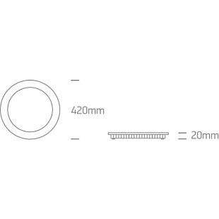 Interiérové svietidlo ONE LIGHT zápustný LED panel 10140F/W/C