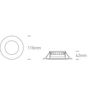 Interiérové svietidlo ONE LIGHT zápustný LED panel 10107T/W/W