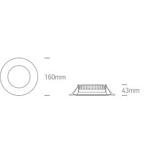 Interiérové svietidlo ONE LIGHT zápustný LED panel 10115T/W/W