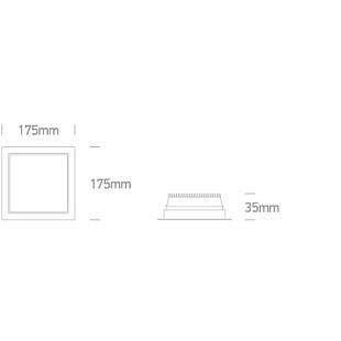 Interiérové svietidlo ONE LIGHT CCT zápustný LED panel 50125UV/W