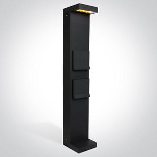 Vonkajšie svietidlo ONE LIGHT exteriérový stĺpik 8W so zásuvkami