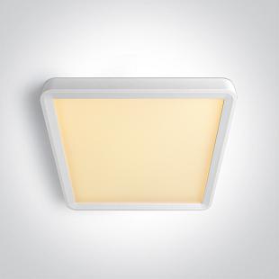 Interiérové svietidlo ONE LIGHT WHITE PLAFO SQUARE 18W CCTV UGR19 230V