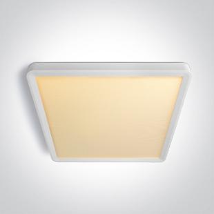 Interiérové svietidlo ONE LIGHT WHITE PLAFO SQUARE 24W CCTV UGR19 230V