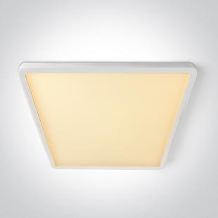 Interiérové svietidlo ONE LIGHT WHITE PLAFO SQUARE 32W CCTV UGR19 230V