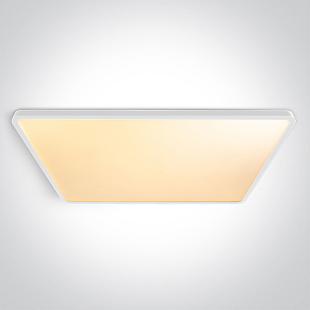 Interiérové svietidlo ONE LIGHT WHITE PLAFO RECTANGULAR 60W CCTV UGR19 230V