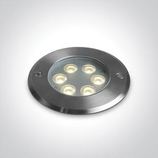 Vonkajšie svietidlo ONE LIGHT SS316L IP67 INGROUND 6x1W WW 24V DC LOW DEPTH