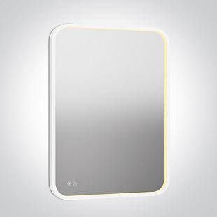 Interiérové svietidlo ONE LIGHT WHITE RECTANGULAR MIRROR 20W CCTV IP44 230V DIMMABLE