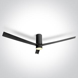 Interiérové svietidlo ONE LIGHT Stropný ventilátor čierna