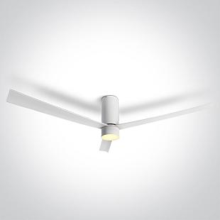 Interiérové svietidlo ONE LIGHT Stropný ventilátor biela 
