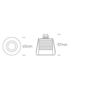 Interiérové svietidlo ONE LIGHT zápustné svietidlo CCTV IP65 10107MD/W/V