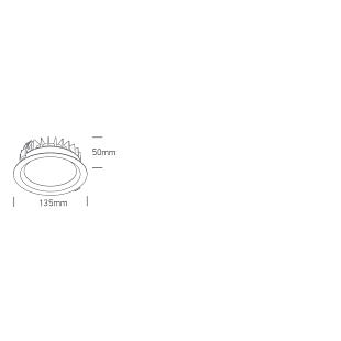Interiérové svietidlo ONE LIGHT zapustené svietidlo  10120BX/B/V