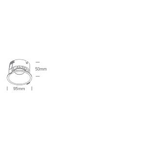 Interiérové svietidlo ONE LIGHT zápustné svietidlo CCTV 10118DX/B/V