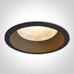 Interiérové svietidlo ONE LIGHT BLACK zapustené svietidlo CCTV