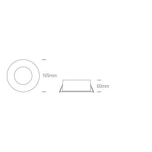 Interiérové svietidlo ONE LIGHT WHITE zapustené svietidlo CCTV 10135GA/W/V