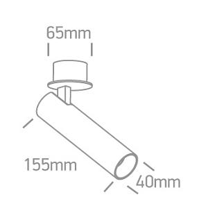 Interiérové svietidlo ONE LIGHT zápustné svietidlo DIMM 11112RA/B/V