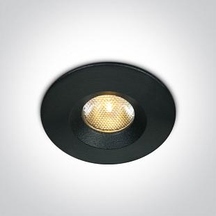Interiérové svietidlo ONE LIGHT zápustné svietidlo 3W CCTV