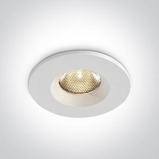 Interiérové svietidlo ONE LIGHT zápustné svietidlo 3W CCTV